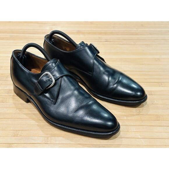 LODING Paris New Taylor Black Monk Strap Leather Shoes Men’s 7.5 Retail $466 ? main image 12